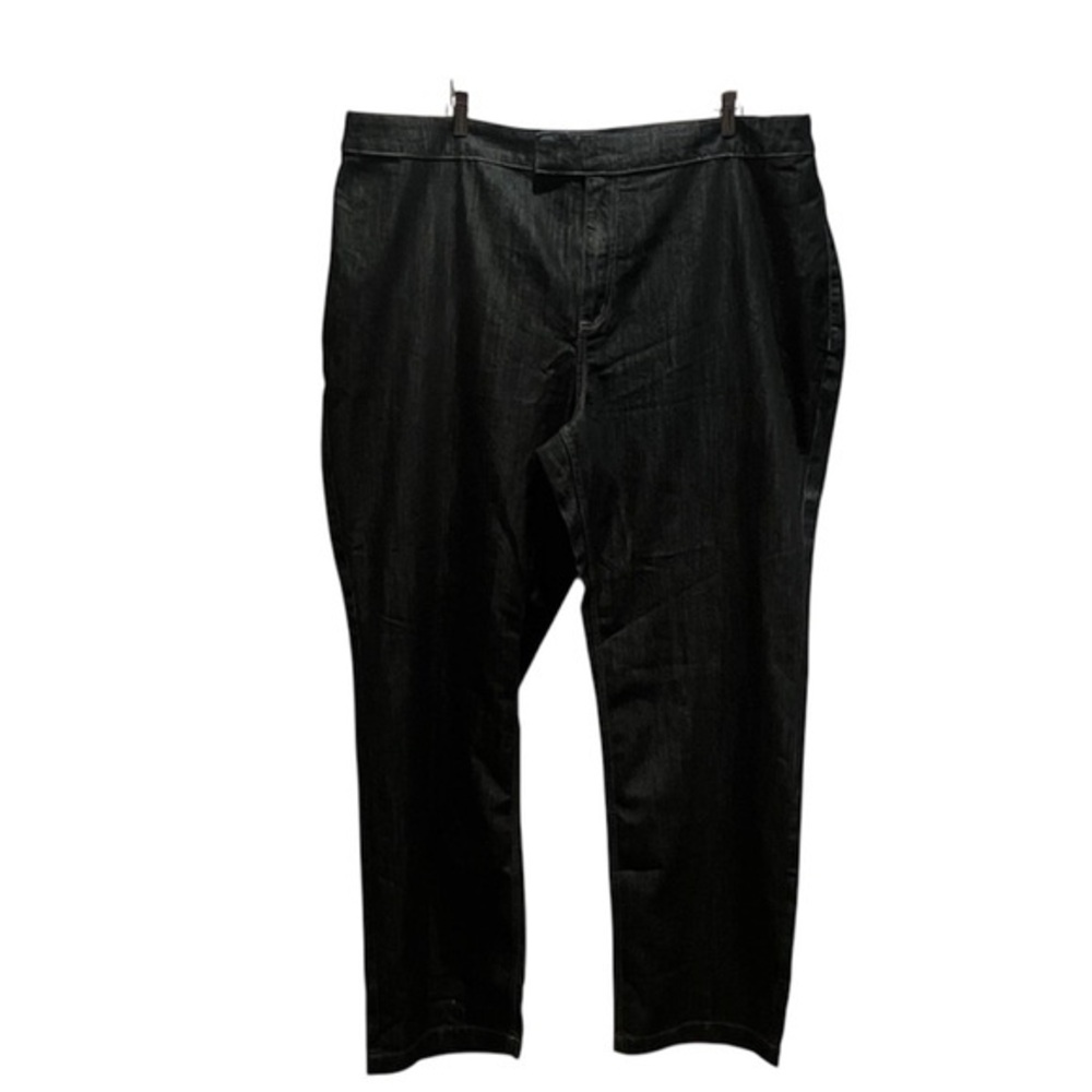 New Avenue Women’s Black Jeans with shimmer Size 26 Tall NWT